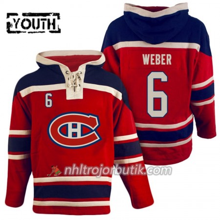 Barn Ishockey Montreal Canadiens Shea Weber 6 Röd Sawyer Hooded Sweatshirt